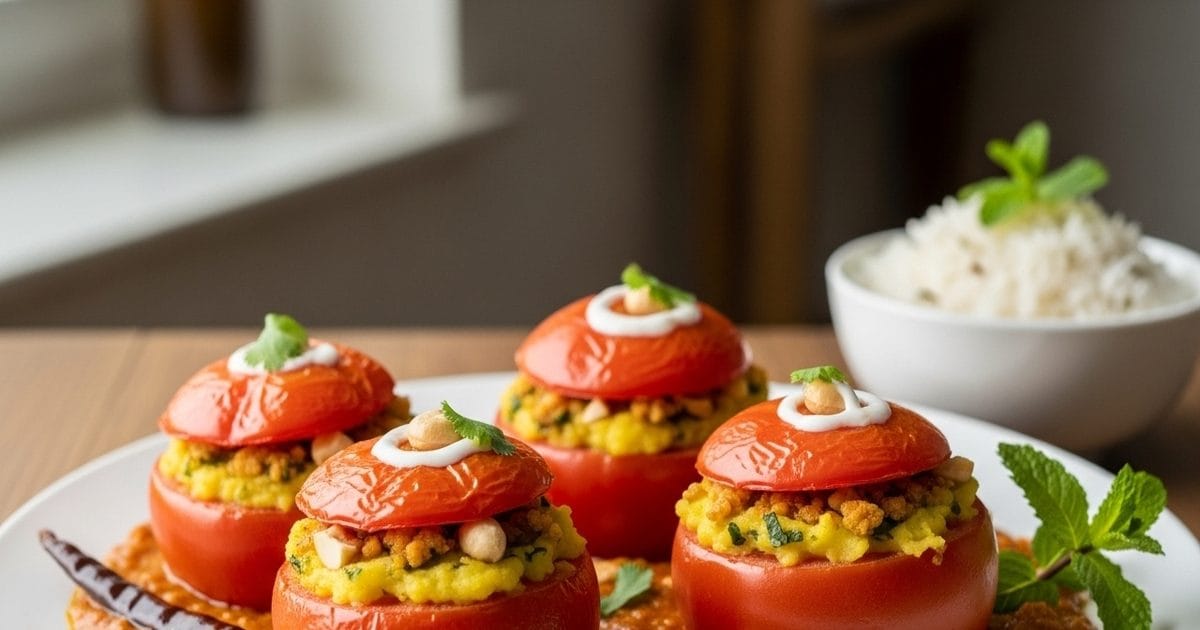 Gujrati Style Stuffed Tomato Recipe. Gujarati Style Stuffed Tomato Recipe