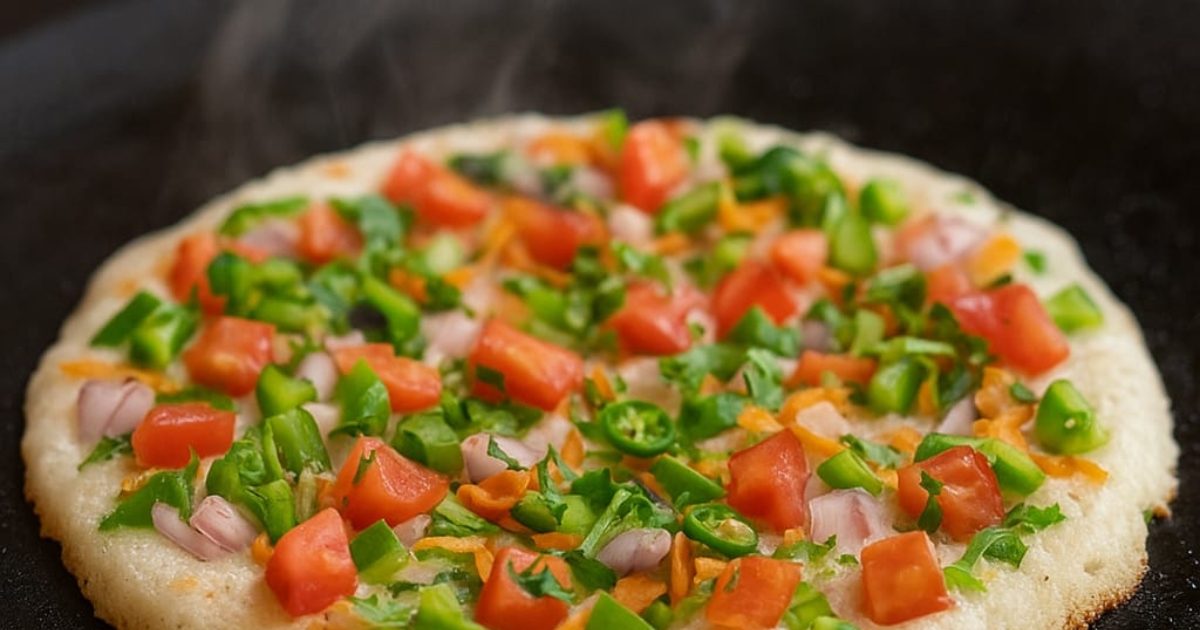 How to prepare instant vegetable uttapam. Easy recipe to make vegetables